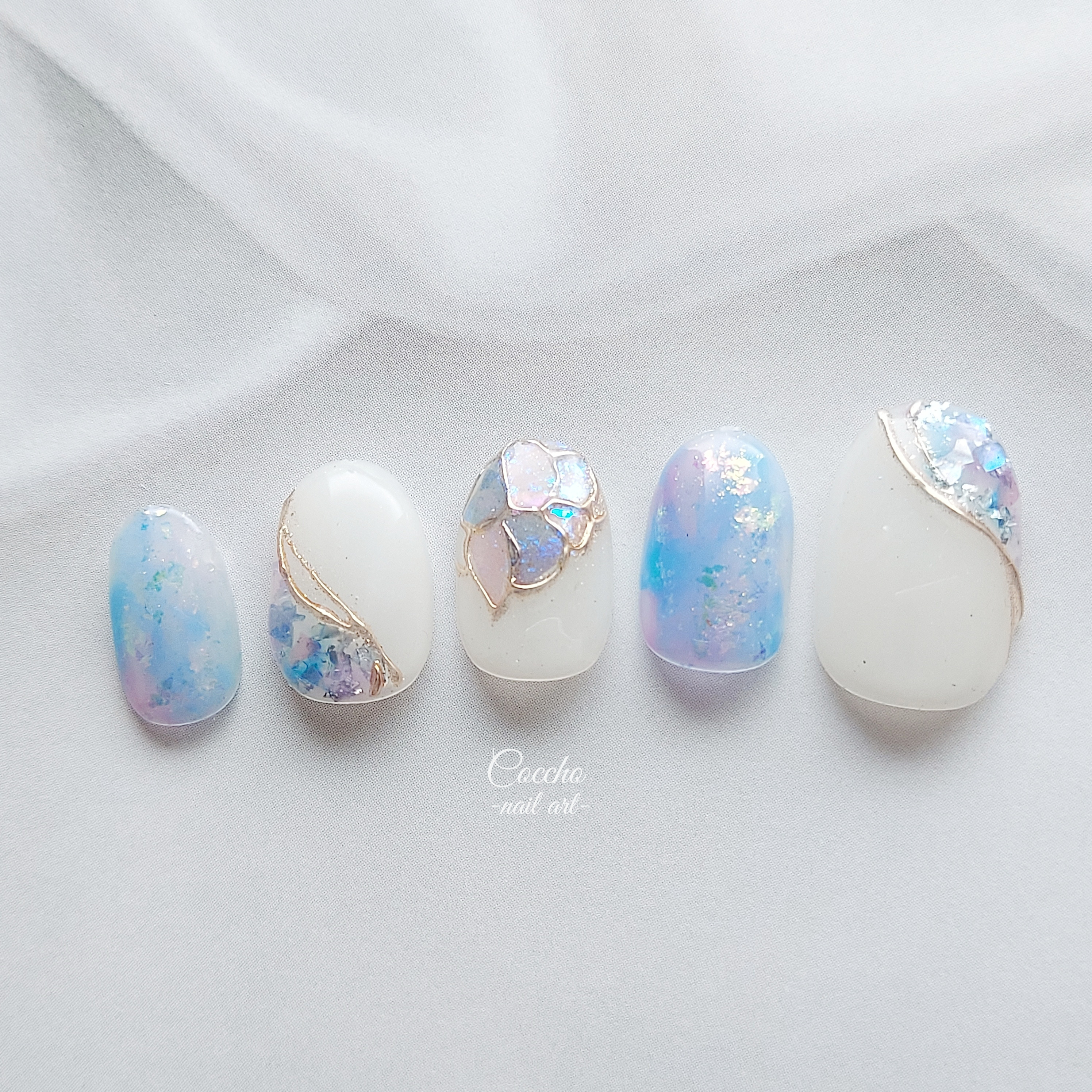 No.92 ジェルネイル ネイルチップ シェルネイル ニュアンス