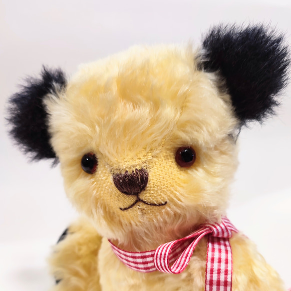 テディベア 黒耳のくまさん イエロー 23cm くまのぬいぐるみ