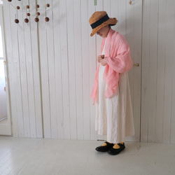 linen houndstooth check stall 　 blue or pink 第16張的照片