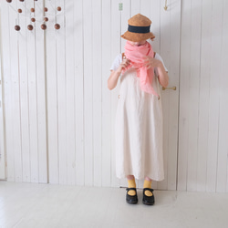 linen houndstooth check stall 　 blue or pink 第20張的照片