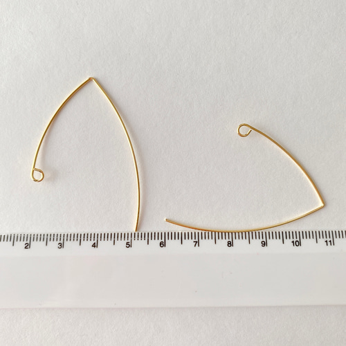 14kgf】ロングフック ピアス B 4ペア 8個 金属アレルギー