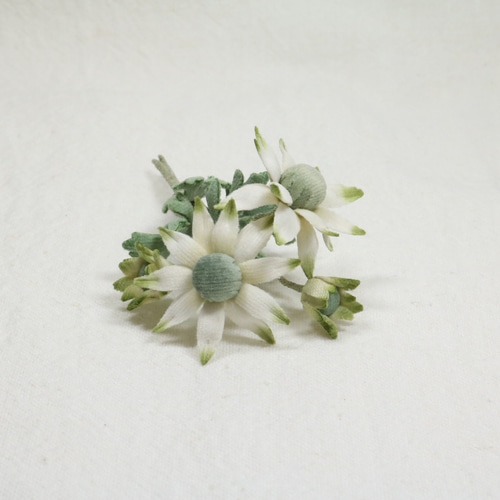 布花 フランネルフラワー ブローチ296 ブローチ ao. 通販 布花 フランネルフラワー ブローチ296 ブローチ ao. 通販