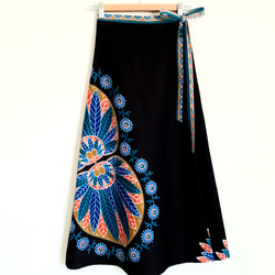 アフリカ布巻きスカート 3枚目の画像