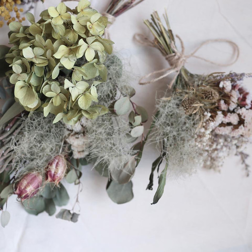 2点セット⭐︎ドライフラワースワッグ ユーカリ＆アジサイとスターチス