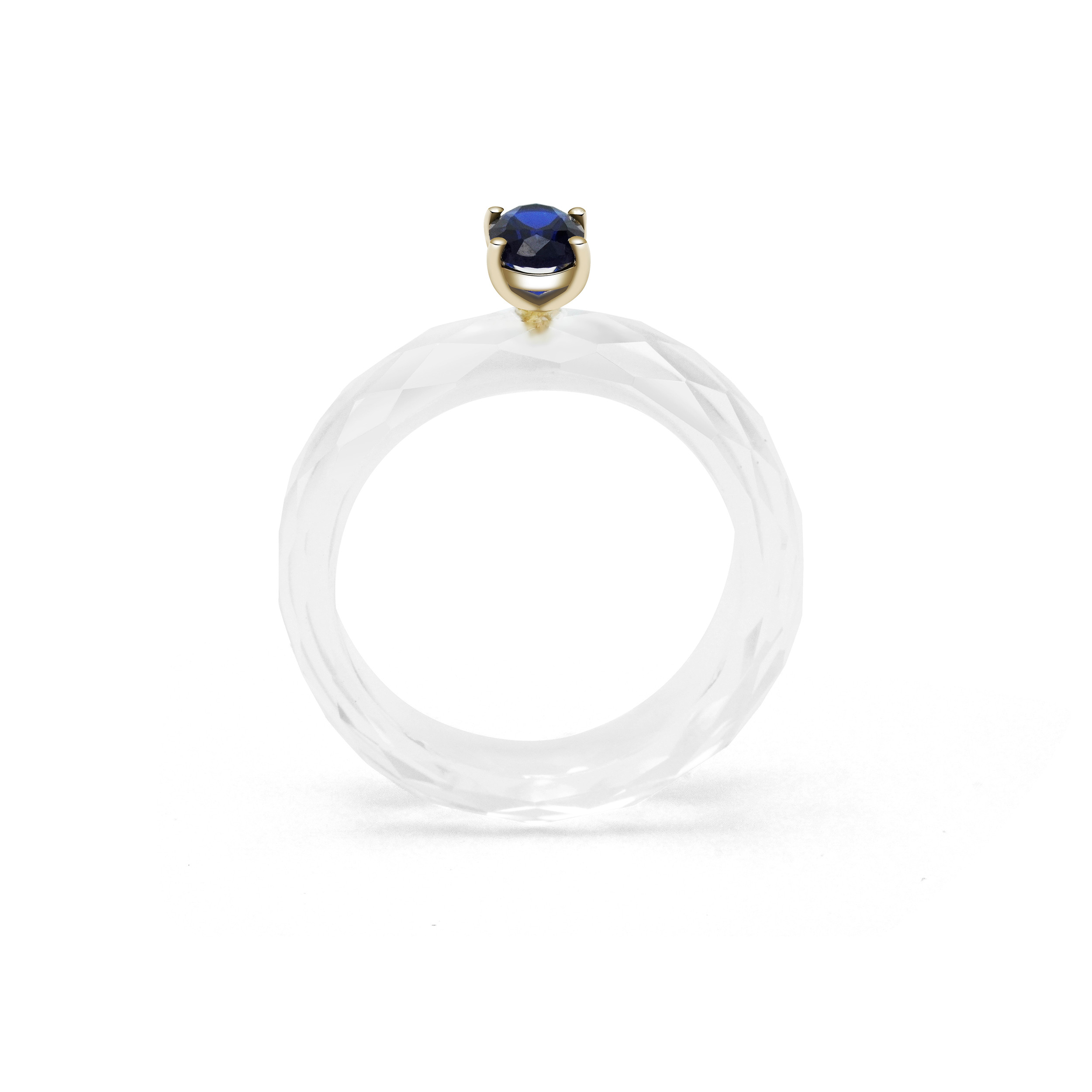 天然水晶フレーム＋1石のリング 13号 即購入可 0707－15