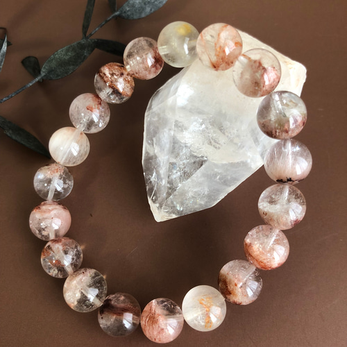 希少】レッドガーデンクォーツブレスレット ブレスレット 円と縁 by