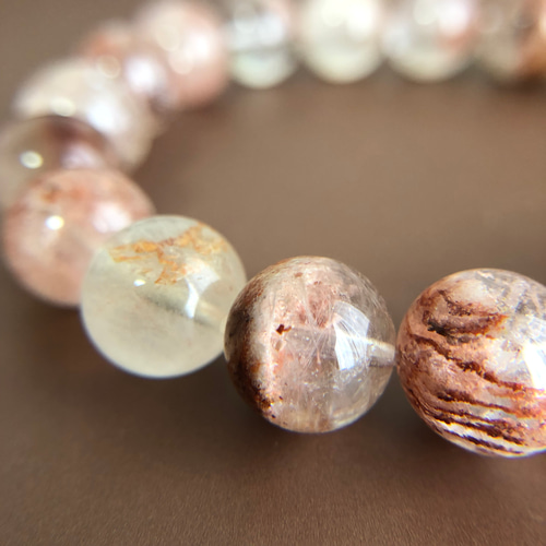 希少】レッドガーデンクォーツブレスレット ブレスレット 円と縁 by