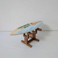 インテリア木製サーフボード　（カリフォルニア） 7枚目の画像