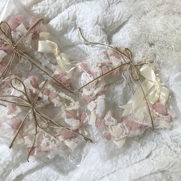 リボンクラウン　かすみ草×ホワイトチュール　ヘアアクセサリー　ヘッドドレス　ニューボーンフォト 3枚目の画像
