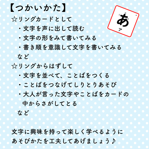 ひらがなカード あいうえお カタカナ 知育玩具 保育教材 療育 五十音
