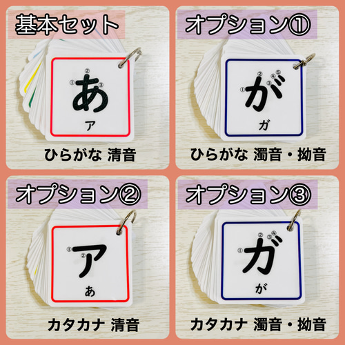 ひらがなカード あいうえお カタカナ 知育玩具 保育教材 療育 五