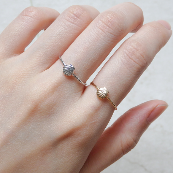 貝殻リング・極細ツイスト 11枚目の画像