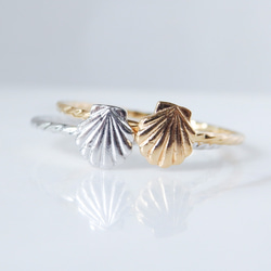 貝殻リング・極細ツイスト 3枚目の画像