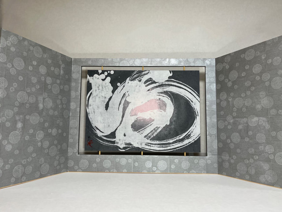 HYOGU-ART 作品　三曲屏風「満」 3枚目の画像