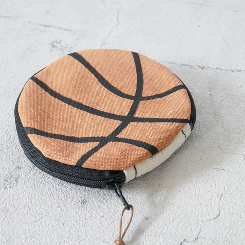ハンドメイド☆布バスケット&ポーチ バスケットボールポーチ ポーチ 7070 通販 14278660｜Creema(クリーマ)