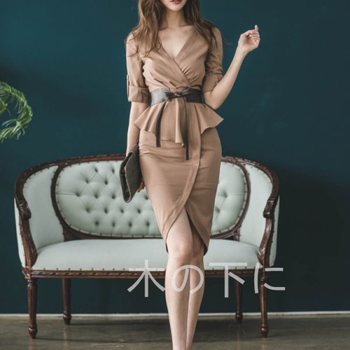 新品☆タイトワンピース セクシーワンピース ドレス カット