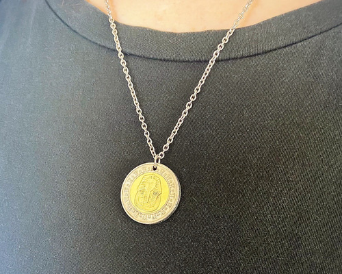 ヴィンテージ 刻印 18K 金 エジプト ツタンカーメン ペンダントトップ C ヴィンテージ 刻印 18K 金 エジプト ツタンカーメン ペンダント