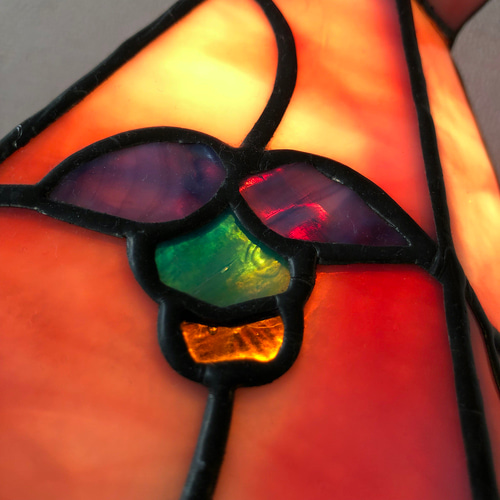 ステンドグラス ランプ（ほたる草） スタンドライト・テーブルランプ