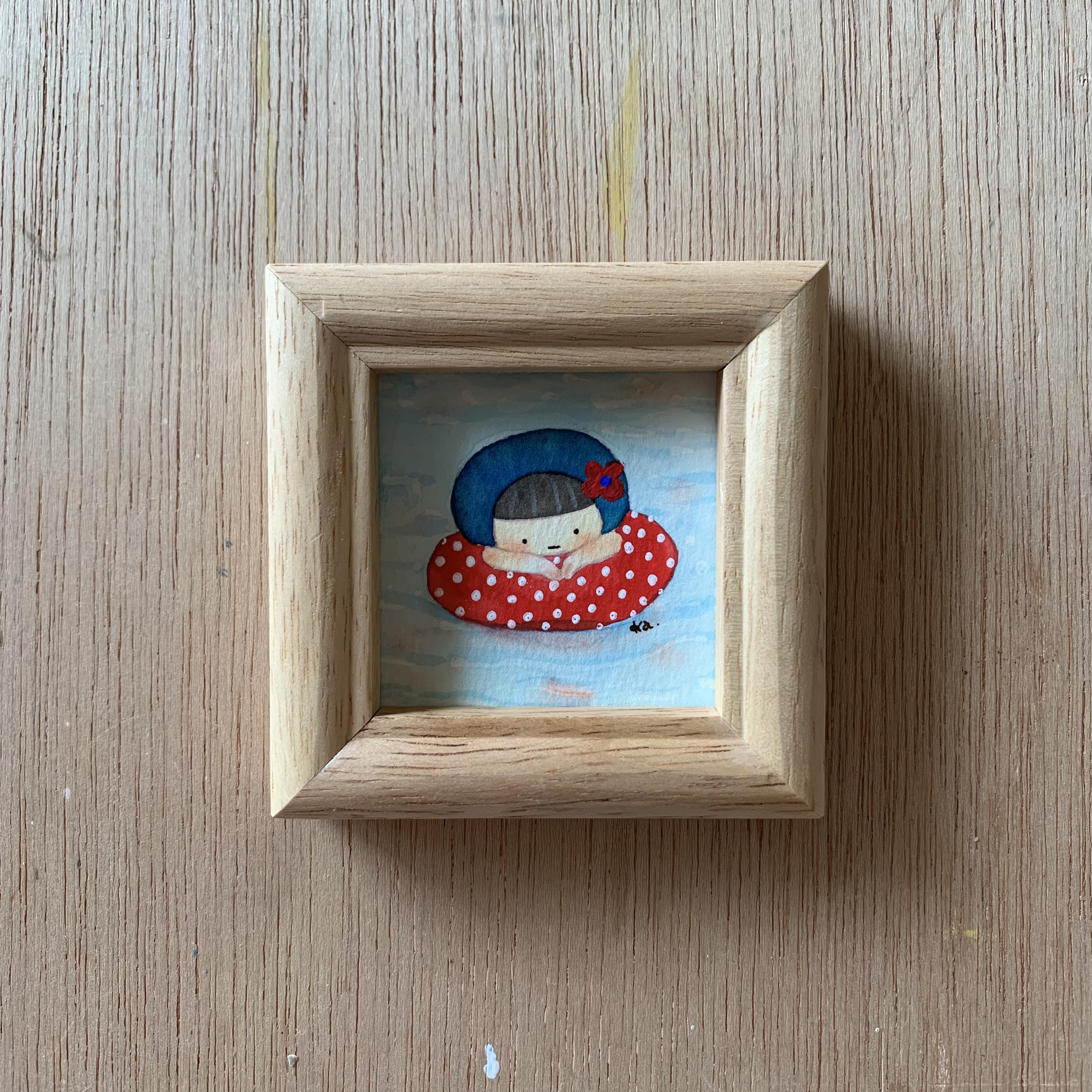 「puka puka 」ミニ額　原画