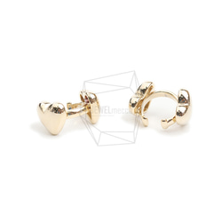 ERG-2132-G [2pieces] Heart Earcuffs 耳環 第3張的照片