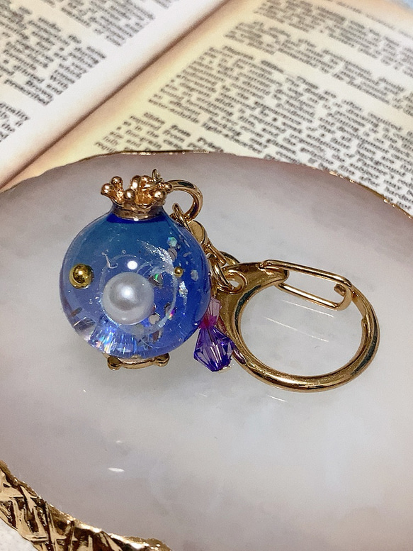 宇宙玉レジンキーホルダー その他アクセサリー yuzu0 通販 14280616