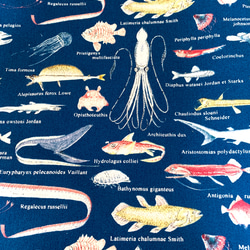 【Creema限定/超早割価格！入園・入学準備】深海魚柄のレッスンバッグ 6枚目の画像