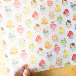 かき氷 トレーシングデザインペーパー 5枚目の画像