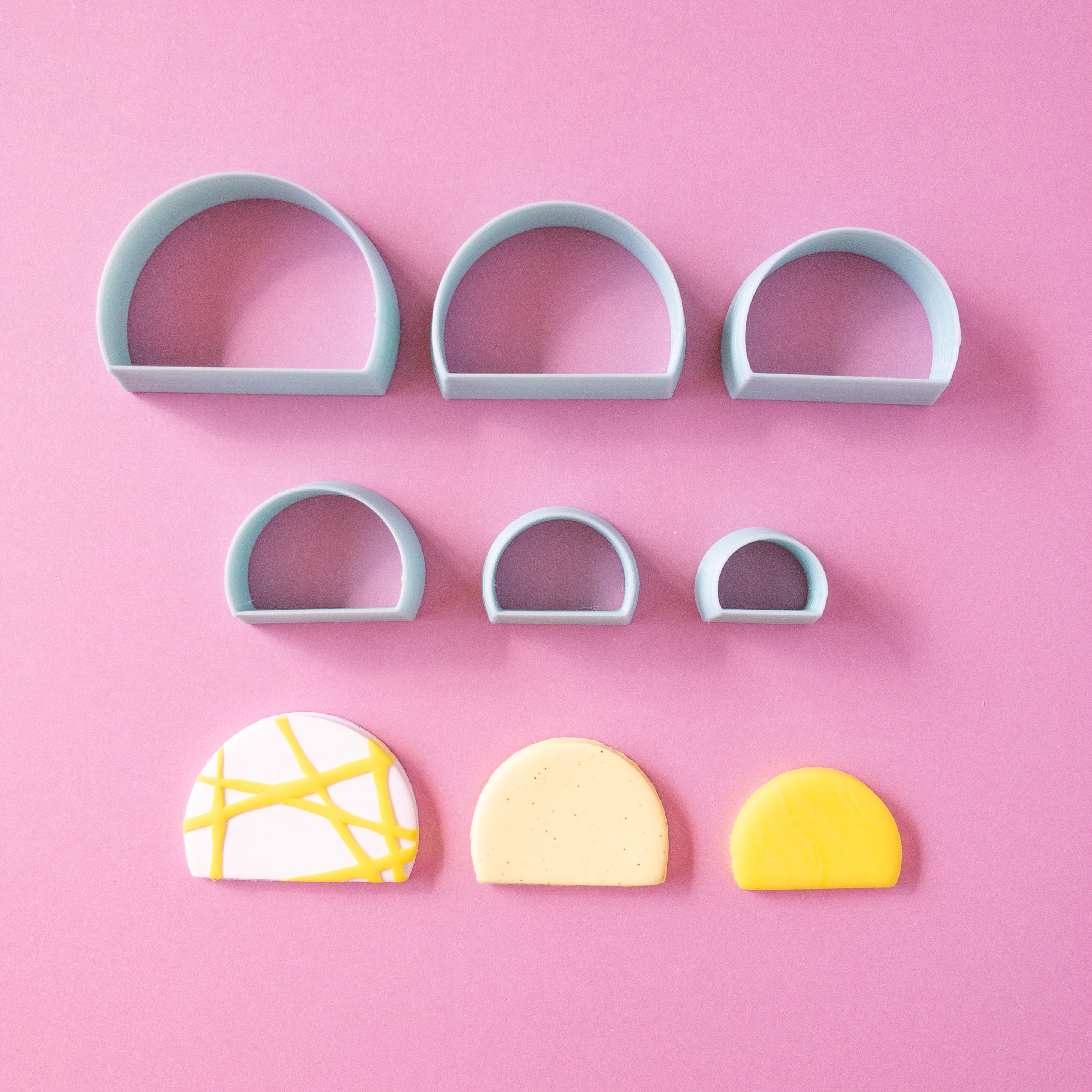 ポリマークレイカッター：弓形【小サイズセット】 その他素材 Clay