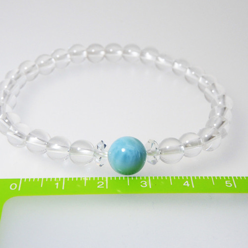 ラリマー 水晶 ブレス G-97 ブレスレット kako 通販 14280947｜Creema