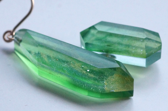 △▶▽ウミノガラス　 SEA GLASS ピアス k 5枚目の画像