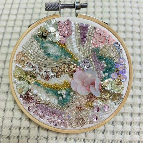 刺繍枠飾り ビーズ刺繍アート その他インテリア雑貨 ma main 通販