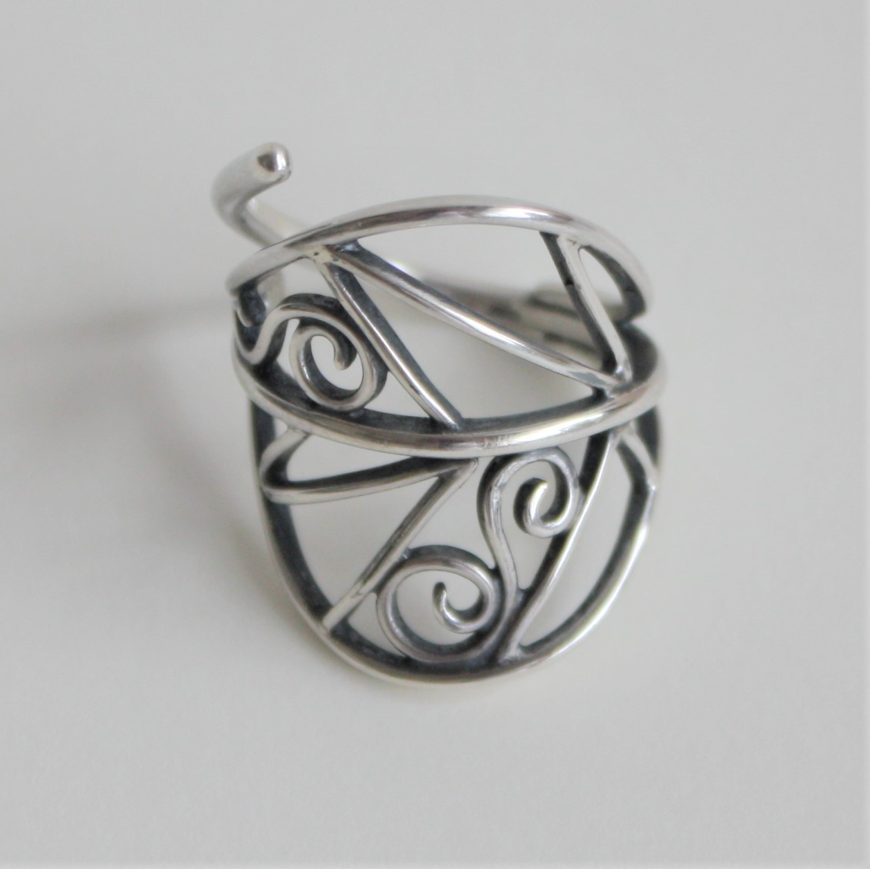 木の葉リング　シルバー　フリーサイズ