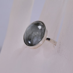 ビクトリアストーンのリング (灰黒色) 7枚目の画像