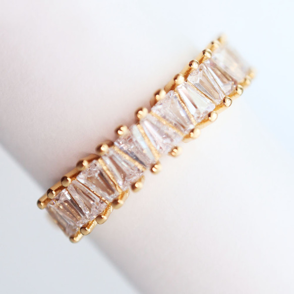 『販売終了』金アレ対応 色褪せにくい シンプル 豪華 オープンリング 1個 1枚目の画像