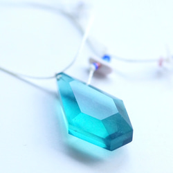 △▶▽ウミノガラス SEAGLASS PENDANT -O- 3枚目の画像