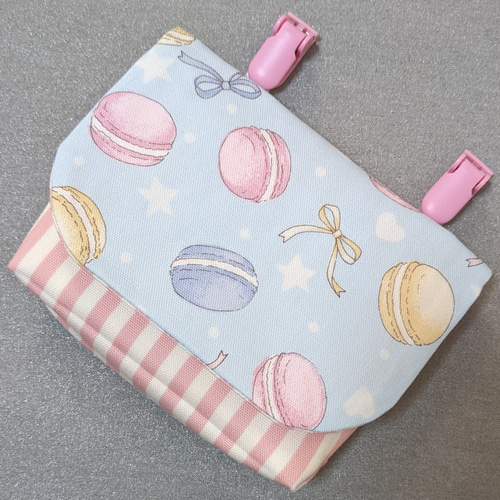 移動ポケット☆ゆめかわ☆ブルー 型紙不要！ゆめかわデザイン「移動ポケット」の作り方(1ページ目