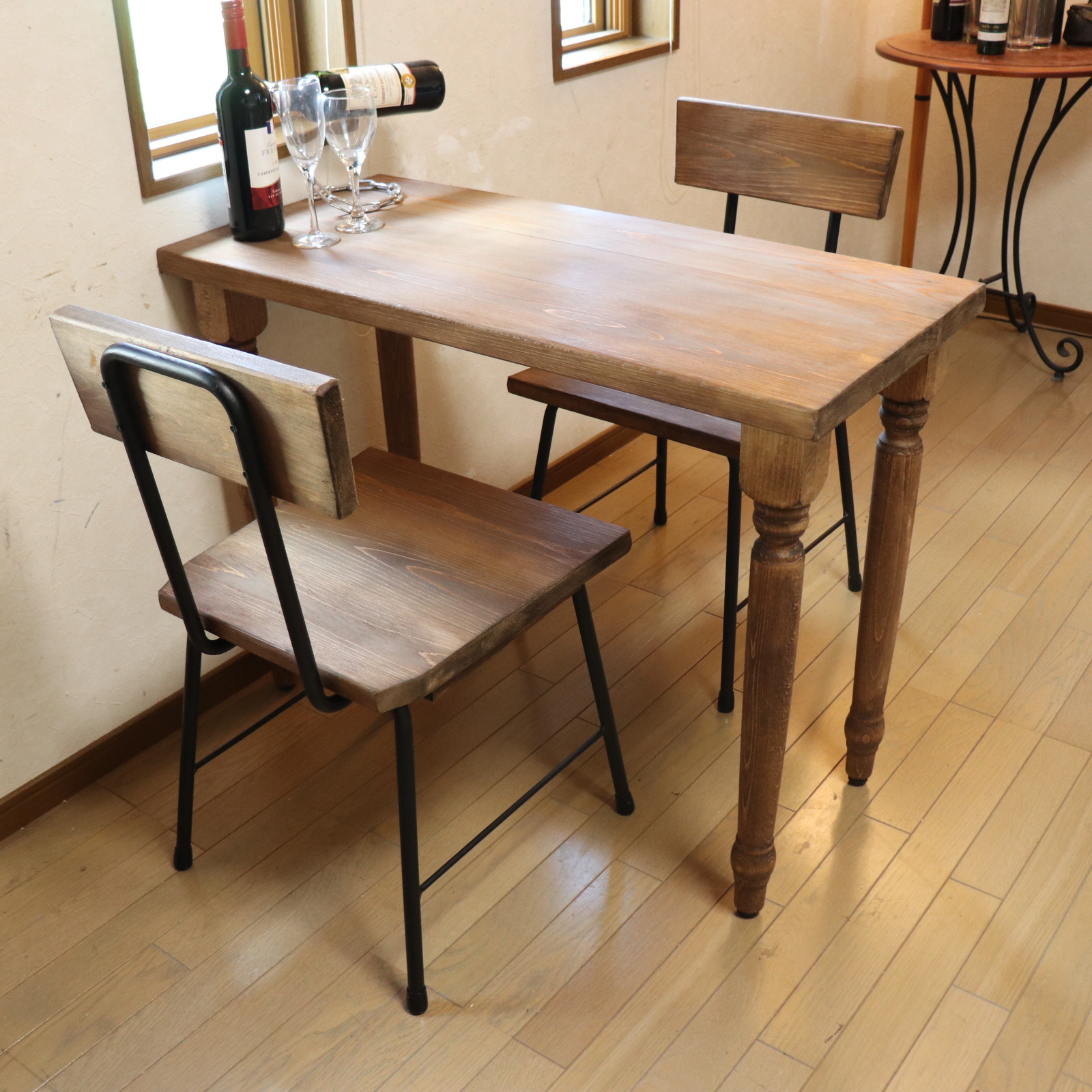 DTM スライドテーブル 幅140cm ヒノキの集成材 DTM スライドテーブル