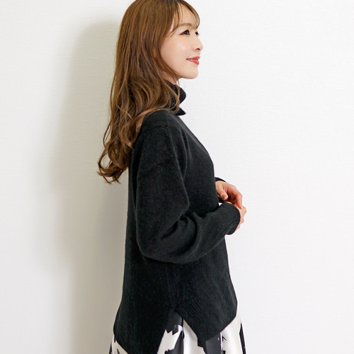 SALE ベビーキャメル100% タートルネックニットプルオーバー ニット