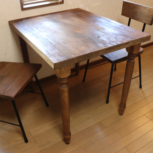 w750ろくろ足 ひのき奥行約700カウンターテーブル ネイルデスク