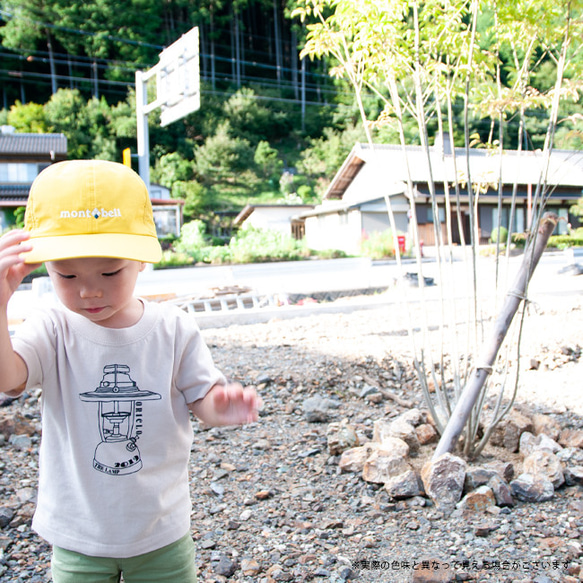 名入れ Tシャツ 子供 プレゼント 名前入り ランタン Tシャツ おしゃれ シンプル 4枚目の画像