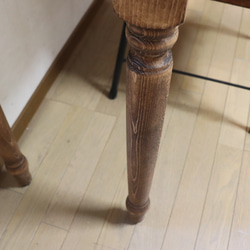 ろくろ足　国産ひのき150cm奥行約46㎝1台　カウンターテーブル　　ダイニングテーブル　カウンターテーブル　 9枚目の画像