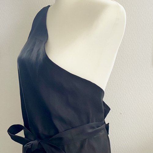 受注製作】ワンショルダーリネンエプロン（大人用・メンズもok）20色