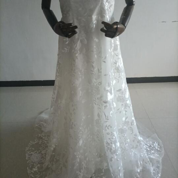 高質量！婚紗3D立體蕾絲刺繡預拍人氣提升 第2張的照片