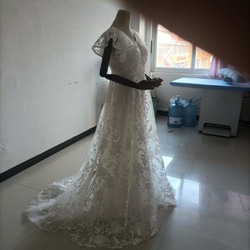 高質量！婚紗3D立體蕾絲刺繡預拍人氣提升 第10張的照片