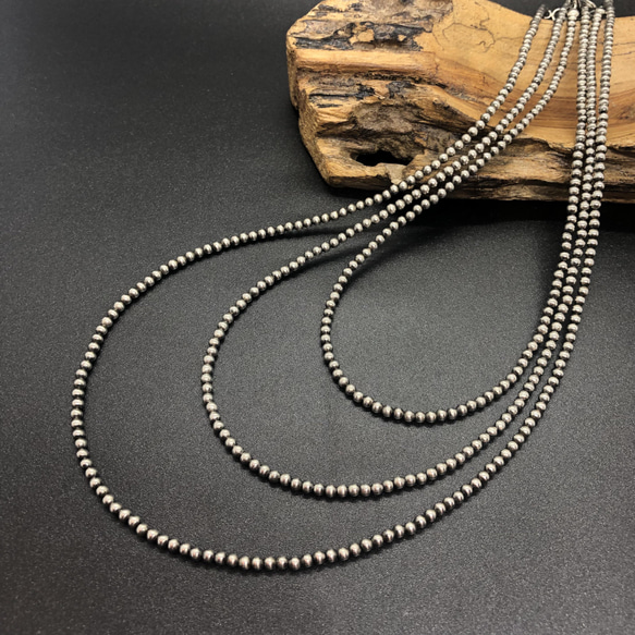 ナバホパール シルバービーズ チョーカーネックレス インディアン