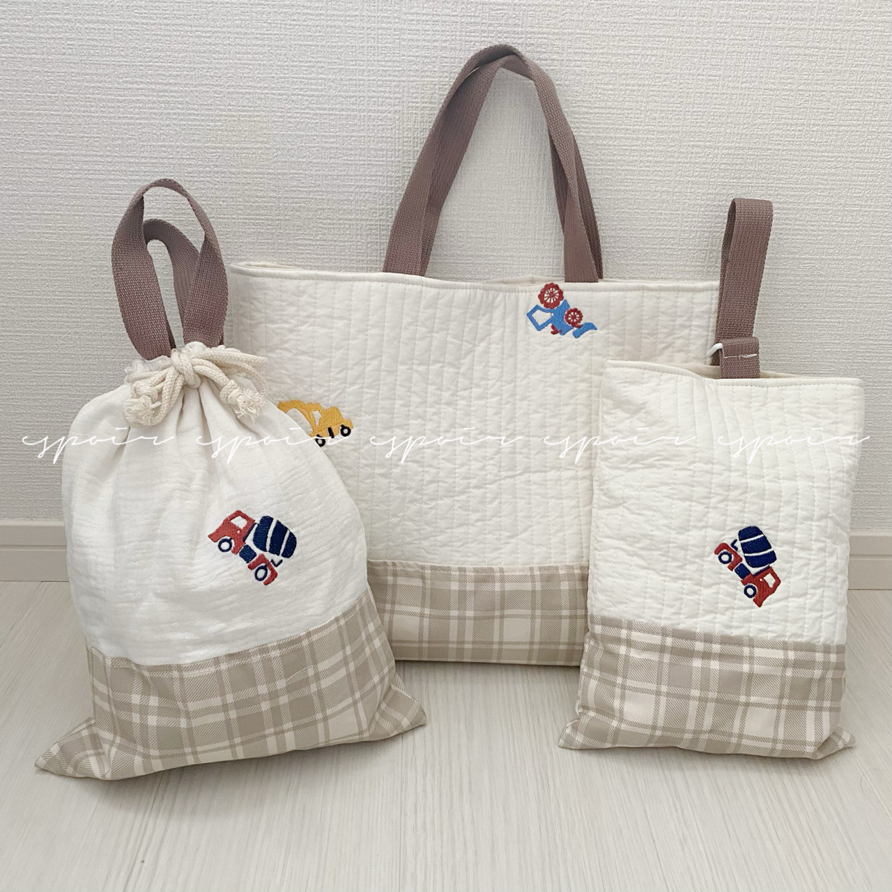 数量限定【送料無料】入園入学3点セットはたらくくるま