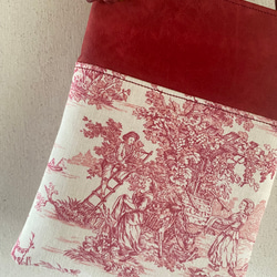 トワル・ド・ジュイ（Toile de jouy）スマホケース red 3枚目の画像