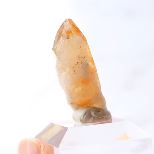 水晶 クラスター シトリンファントム 天然石 シトリン・ファントム ツイン・クロス マダガスカル産 128g