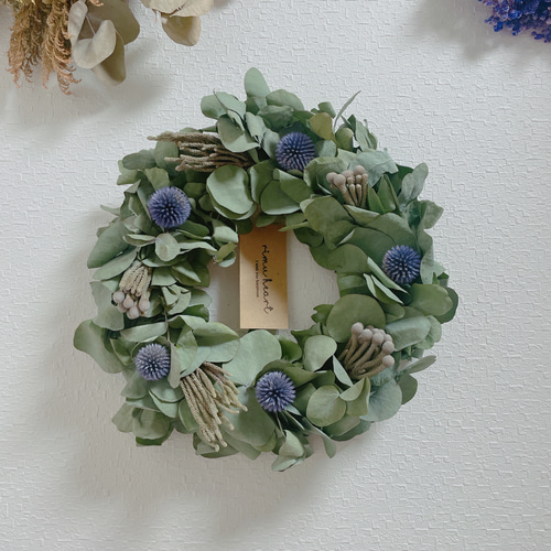 ユーカリのナチュラルリース リース rimu heart 通販｜Creema(クリーマ  