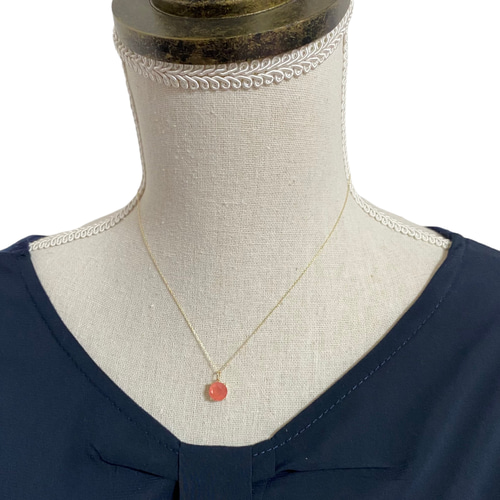 k18ロードクロサイトペンダント鑑別付きNO24-421 k18ロードクロサイトペンダント鑑別付きNO24-421 RHODOCHROSITE